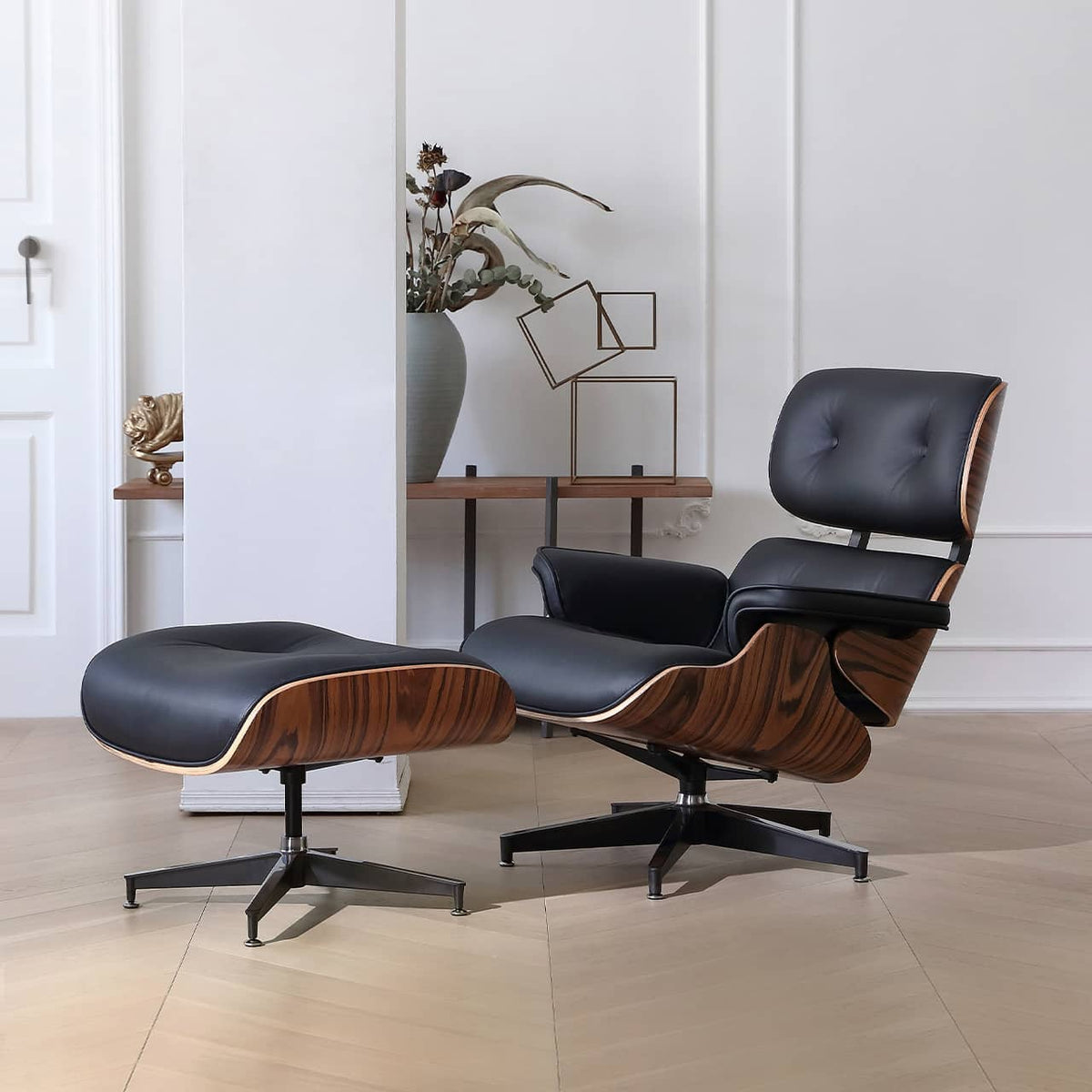 【快適】スタイリッシュなスチール レザー 多層板 チェア - おしゃれ&高耐久のインテリアに最適! my-383