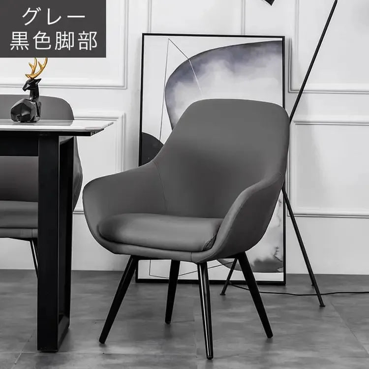 チェア グレー ブラック ブラウン イエロー ブルー 合成皮革 myxjj-jb-802-chair