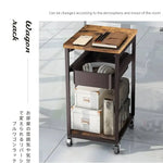 カート ブラウン 天然木 スチール ogj-zwj045-trolley