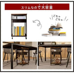 カート ブラウン 天然木 スチール ogj-zwj045-trolley