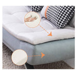 エアレザー&木材使用 高品質綿ソファー - 上質な快適さを毎日提供 qm-10