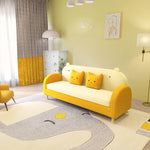 【高級感溢れる】木製フレーム&テリークロスの綿ソファー - 快適な座り心地 qm-11