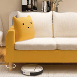 高級木製ソファー|快適なテリークロス&綿素材のソファーセット qm-12