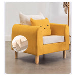 高級木製ソファー|快適なテリークロス&綿素材のソファーセット qm-12