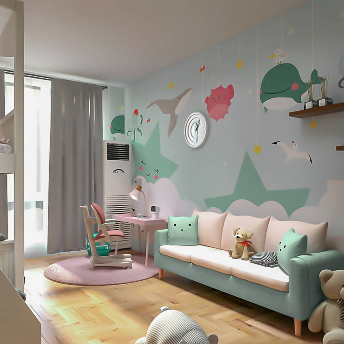 高級木製ソファー|快適なテリークロス&綿素材のソファーセット qm-12