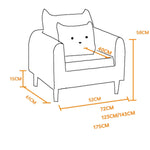 高級木製ソファー|快適なテリークロス&綿素材のソファーセット qm-12