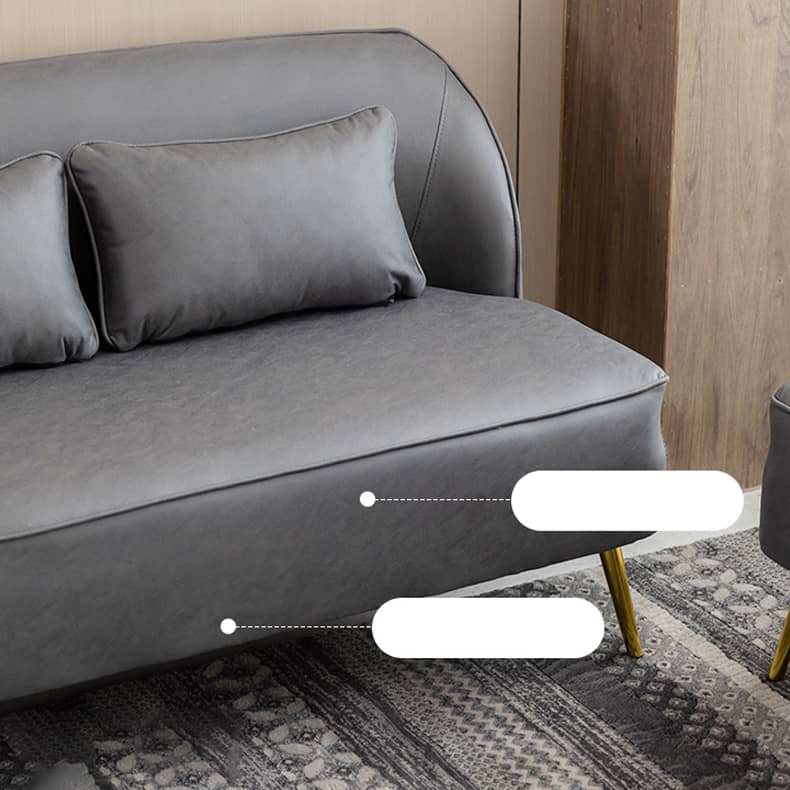 【高品質ソファー】木製フレーム&エアレザー&綿生地使用、極上の快適さを実現 qm-13