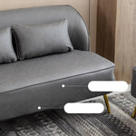 【高品質ソファー】木製フレーム&エアレザー&綿生地使用、極上の快適さを実現 qm-13