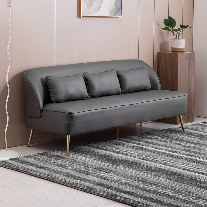 【高品質ソファー】木製フレーム&エアレザー&綿生地使用、極上の快適さを実現 qm-13