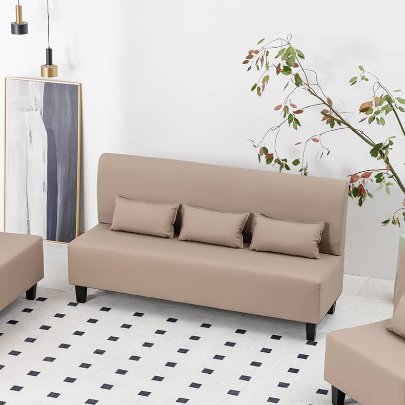 高級木製フレーム合皮ナイロンソファー - モダンで洗練されたデザイン qm-14