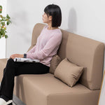 高級木製フレーム合皮ナイロンソファー - モダンで洗練されたデザイン qm-14