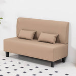 高級木製エアレザーソファー | 快適なナイロン&綿素材 qm-15