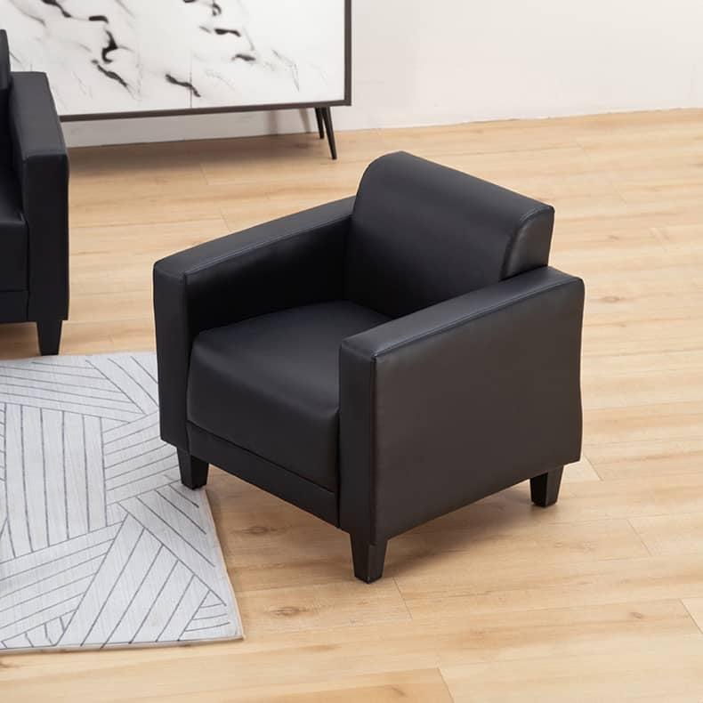 高品質木製フレーム×エアレザーソファー3人掛け/快適&耐久性抜群 qm-4