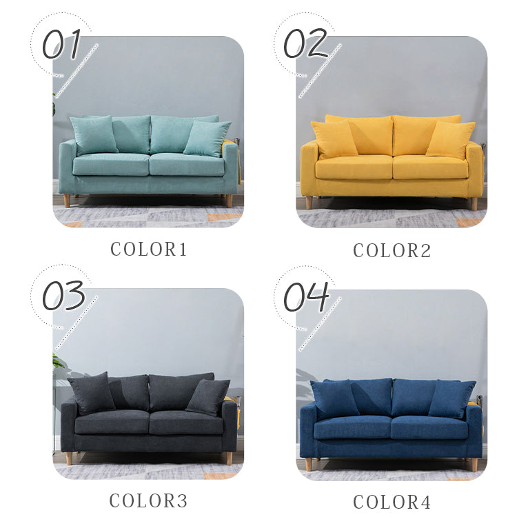北欧風布製ソファ 小型住宅向けシンプルデザイン 一人掛け二人掛け三人掛け対応 qm-5609