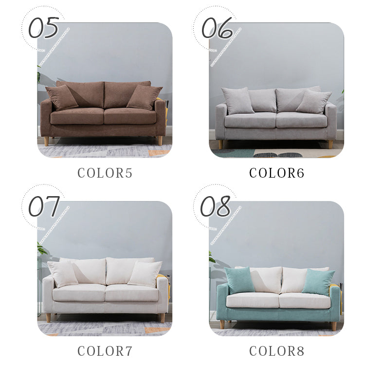 北欧風布製ソファ 小型住宅向けシンプルデザイン 一人掛け二人掛け三人掛け対応 qm-5609