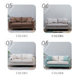 北欧風布製ソファ 小型住宅向けシンプルデザイン 一人掛け二人掛け三人掛け対応 qm-5609