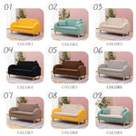 シンプル布製リビングソファ 家庭用小型住宅向け 二人掛け三人掛け子供用対応 qm-5610