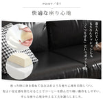 イタリアンミニマルデザイン本革ソファ ブラックビンテージオイルレザー使用三人掛け qm-5613