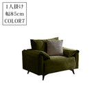 軽ラグジュアリー二人掛け直線型ソファ リビング向けシンプルデザインオイルワックスレザー qm-5616