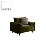 軽ラグジュアリー二人掛け直線型ソファ リビング向けシンプルデザインオイルワックスレザー qm-5616