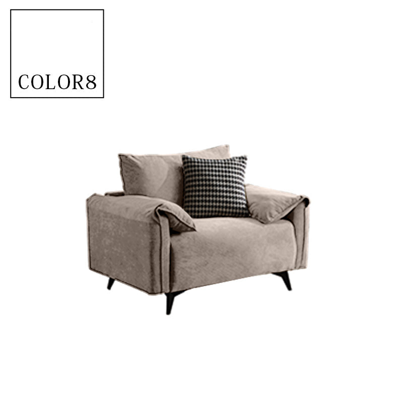 軽ラグジュアリー二人掛け直線型ソファ リビング向けシンプルデザインオイルワックスレザー qm-5616