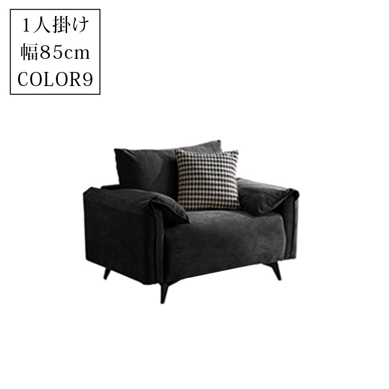 軽ラグジュアリー二人掛け直線型ソファ リビング向けシンプルデザインオイルワックスレザー qm-5616