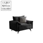 軽ラグジュアリー二人掛け直線型ソファ リビング向けシンプルデザインオイルワックスレザー qm-5616