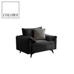 軽ラグジュアリー二人掛け直線型ソファ リビング向けシンプルデザインオイルワックスレザー qm-5616