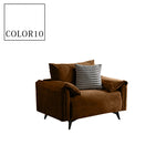 軽ラグジュアリー二人掛け直線型ソファ リビング向けシンプルデザインオイルワックスレザー qm-5616