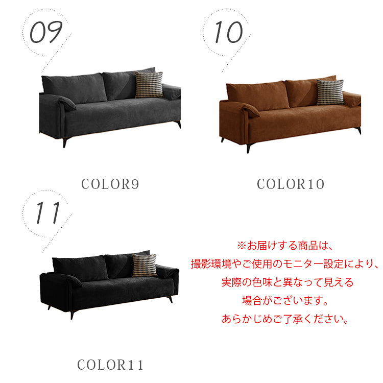 軽ラグジュアリー二人掛け直線型ソファ リビング向けシンプルデザインオイルワックスレザー qm-5616