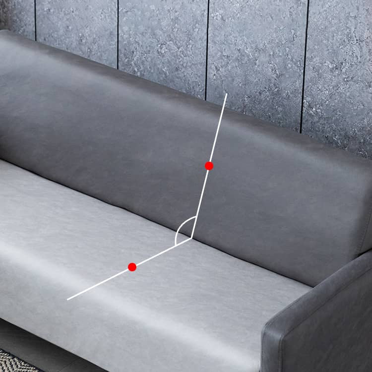 高級木製フレーム エアレザー&綿 ソファー 3人掛け - 快適さと耐久性を兼ね備えたデザイン qm-6