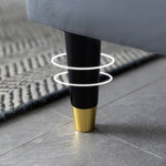 高級木製フレーム エアレザー&綿 ソファー 3人掛け - 快適さと耐久性を兼ね備えたデザイン qm-6