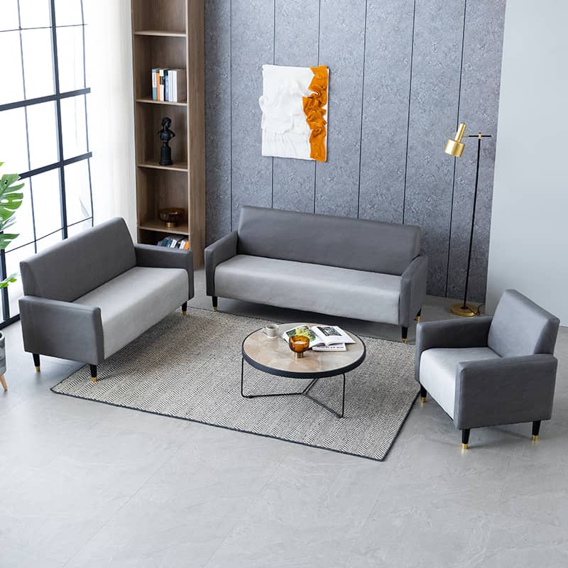 高級木製フレーム エアレザー&綿 ソファー 3人掛け - 快適さと耐久性を兼ね備えたデザイン qm-6