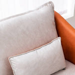 高品質木製フレーム&エアレザー製ソファー 快適な綿クッション搭載 qm-8