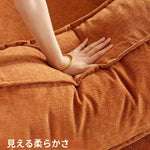 ヴィンテージ風 ファブリックソファーベッド|モジュール式 圧縮タイプ 直線型 2〜3人掛け カバー洗濯可 折りたたみ リビング用 qsjj-0203-22