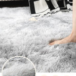 パープル カラフル シャギーラグ 厚手ラグマット 長毛 カーペット リビング 寝室 洗える 絞り染めデザイン おしゃれ ryjf-15