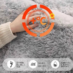 パープル カラフル シャギーラグ 厚手ラグマット 長毛 カーペット リビング 寝室 洗える 絞り染めデザイン おしゃれ ryjf-15