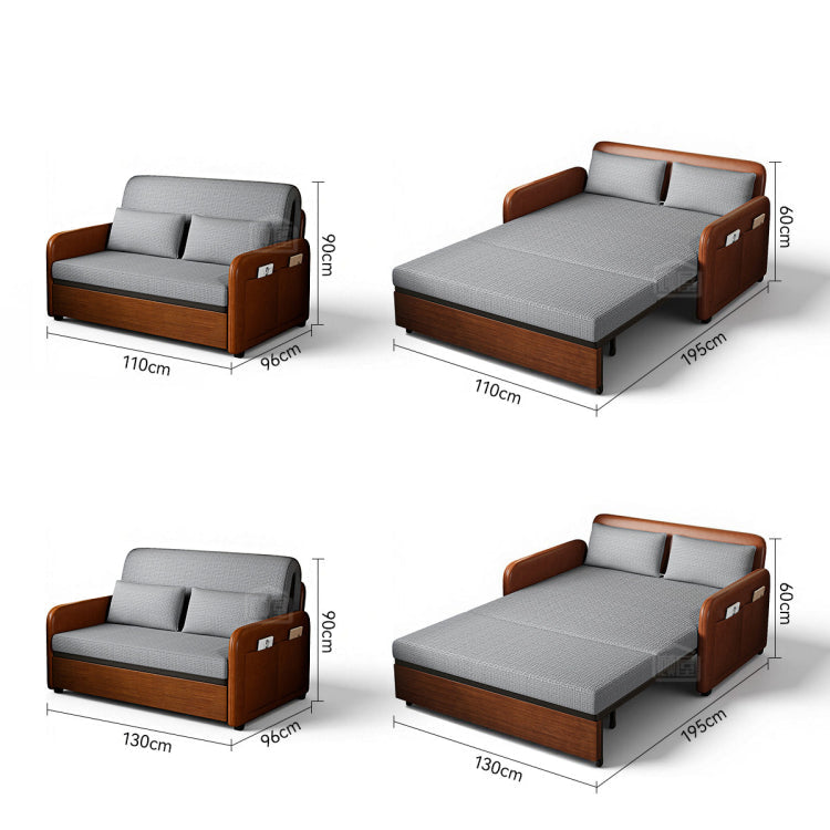 折りたたみソファベッド 多機能タイプ リビング用 引き出し式・伸縮対応 コンパクトデザイン g4-7166
