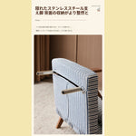 無垢材 ソファーベッド 2WAY 折りたたみ式|幅120cm 1人用 書斎向け デザイン家具 sjdd-0225-3