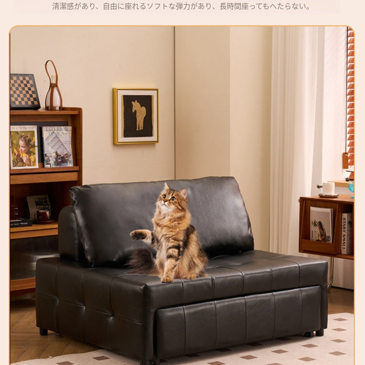 1人掛け ソファーベッド 2WAY|折りたたみ・伸縮式 多機能 リラックスチェア リビング用 syj-0203-21