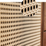 ラタンとアッシュ材の多層板キャビネット|ナチュラルデザイン収納家具 tzm-515