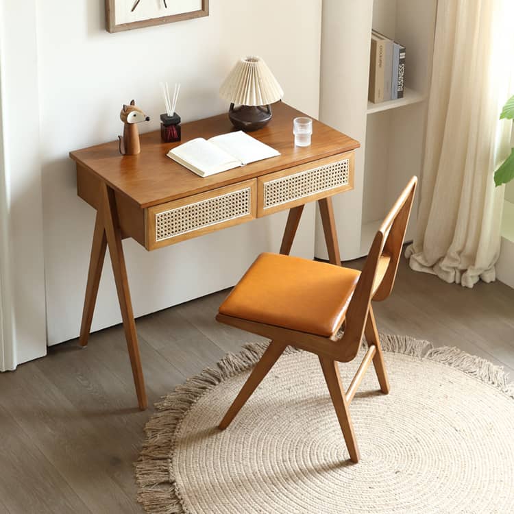 ラタン×アッシュ材テーブル|スタイリッシュな天然素材家具 tzm-523