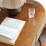 ラタン×アッシュ材テーブル|スタイリッシュな天然素材家具 tzm-523