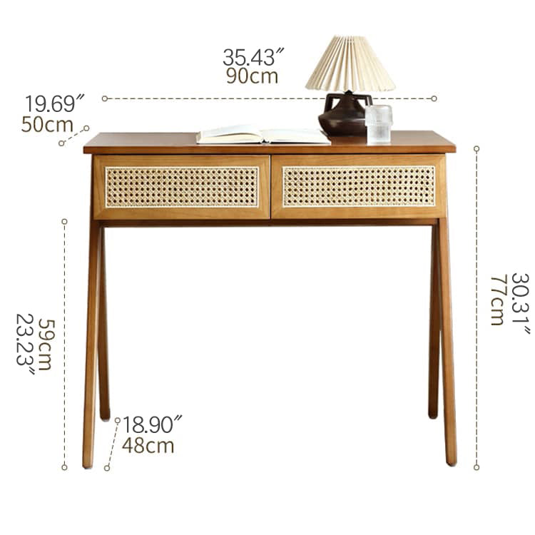 ナチュラルラタン&アッシュ材チェア - 快適な合成革座面付きエレガントデザイン tzm-524
