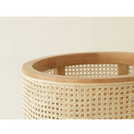 ラタンとオークの融合:高級センターテーブル - 自然素材の洗練されたデザイン tzm-528