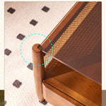 【高級ラタン&アッシュ材】おしゃれセンターテーブル|強化ガラス天板付き tzm-532