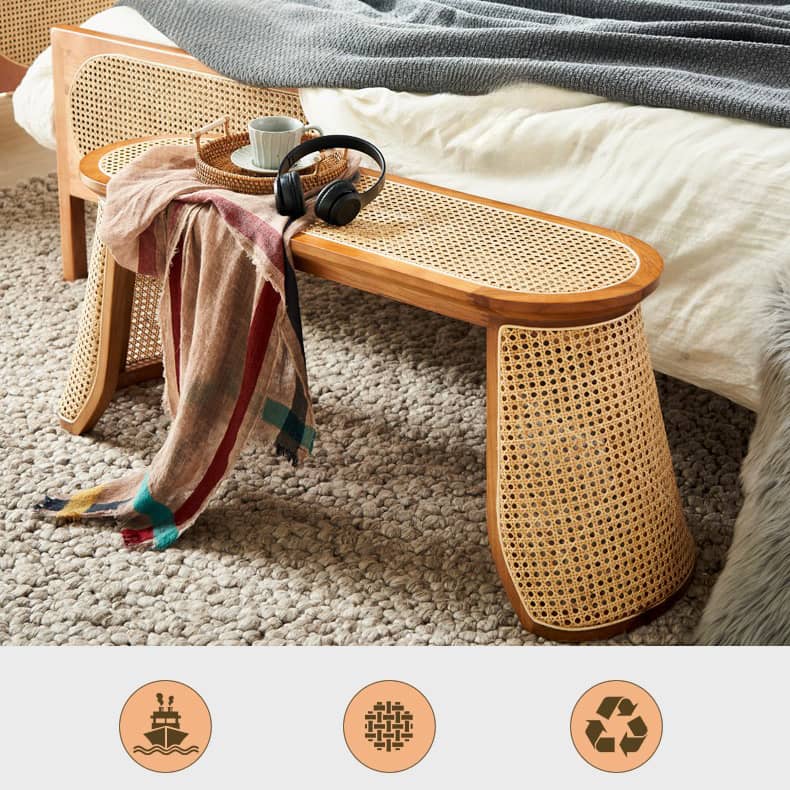 【おしゃれなラタン&アッシュ材スツール|ナチュラルデザイン椅子】 tzm-539