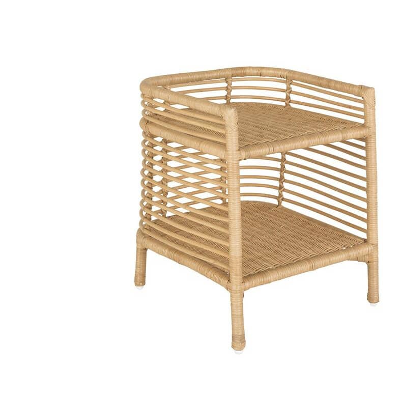 籐製ナイトテーブル|ナチュラルなコーディネートにピッタリ tzm-540