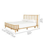 籐製ナイトテーブル|ナチュラルなコーディネートにピッタリ tzm-540