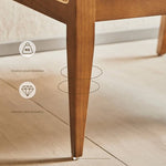 高級ラタンとアッシュ材使用!北欧風デザインチェア 綿麻クッション付き tzm-541